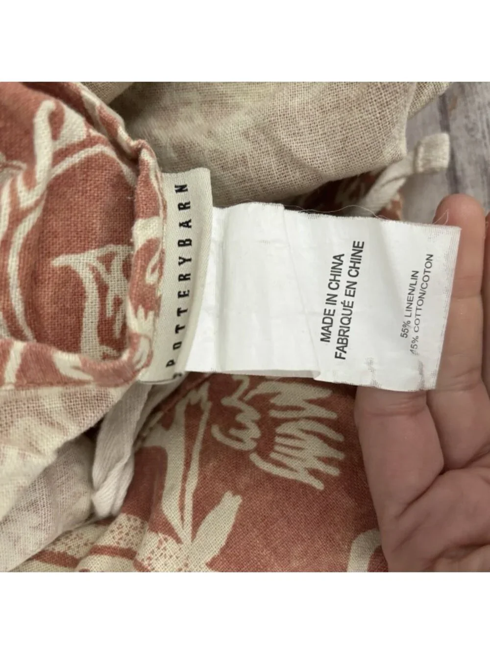 Pottery Barn Alessandra Duvet Cover Terra Cotta Orange Ivory Full Queen 2 Shams